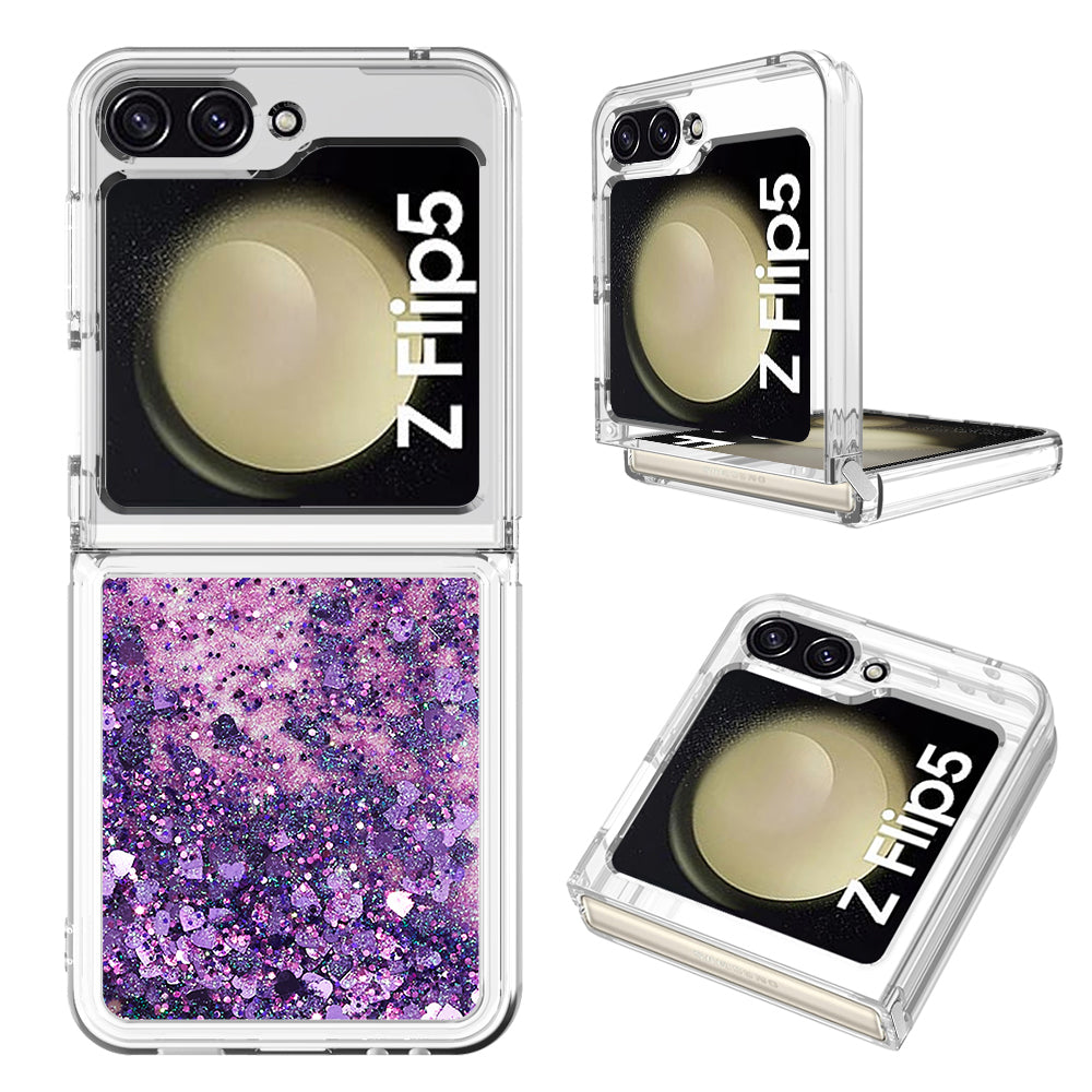 YB Quicksand Series-1 Liquid Phone Case for Samsung Galaxy Z Flip5 5G Floating Glitter Soft TPU Protective Cover YB Quicksand Series-1 Liquid Phone Case for Samsung Galaxy Z Flip5 5G Floating Glitter Soft TPU Protective Cover